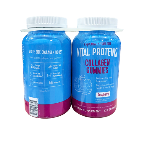 Vital Proteins Collagen Gummies, Raspberry 2/128 Count