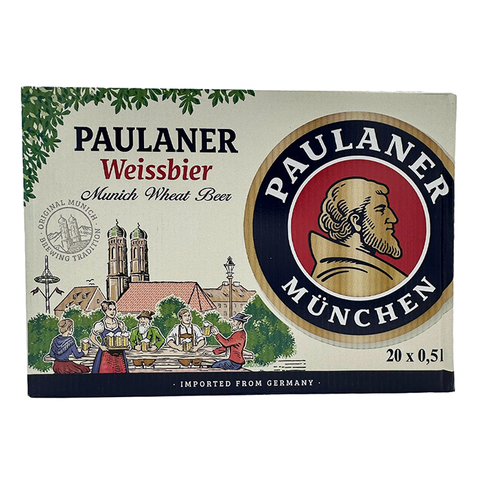 Paulaner Hefe-Weissbier Beer Bottle 20x0.5L
