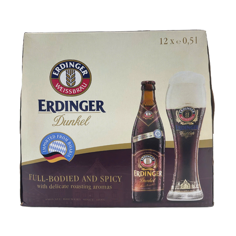 Erdinger Dunkel Beer Bottle 12x500ml