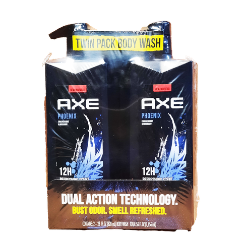 AXE Phoenix Body Wash for Men with Pump 2/28 oz ( Lốc 2 Chai)
