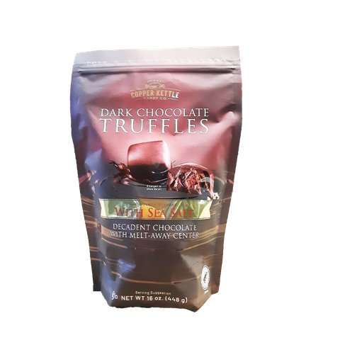 Copper Kettle Dark Chocolate With Sea Salt Truffles 16oz
