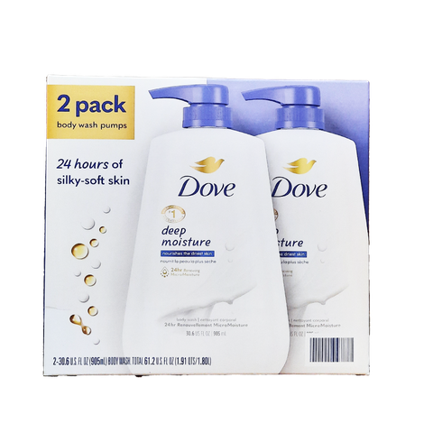 Dove Deep Moisture Renewing Body Wash 2/30oz
