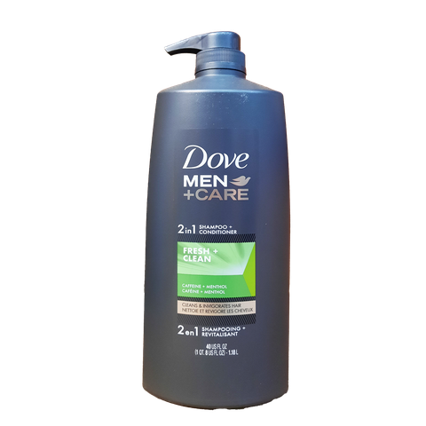 DOVE FOR MEN 2 IN 1 SHAMPOO & CONDITIONER 40oz