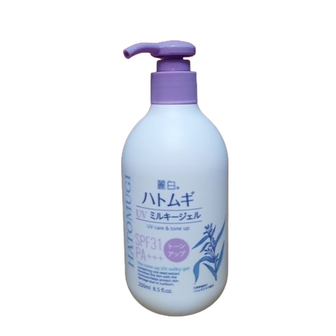 Hatomugi Tone Up UV Milky Gel SPF31 PA - Lavender Pump  250ml