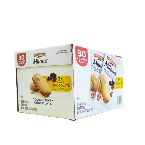 Milano Cookies, Double Dark Chocolate, 0.98 Oz, 30-Count