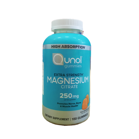 Qunol Magnesium Extra Strength 250 mg, 150 Gummies