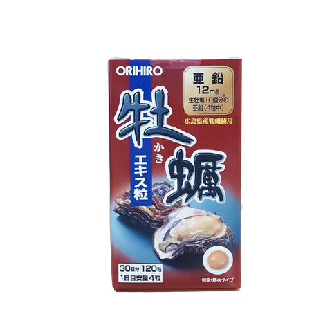 ORIHIRO New Concentrated Oyster Extract  from Hiroshima 120 tablets