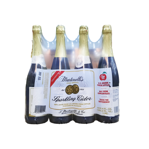 Martinelli's Sparkling Cider, Apple, 4/25.4oz