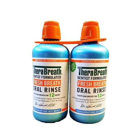 Therabreath Mouthwash Icy Mint 2pk/1L