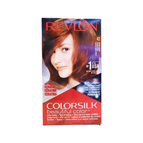 REVLON COLORSILK 3D 4R MEDIUM AUBURN-NO.42