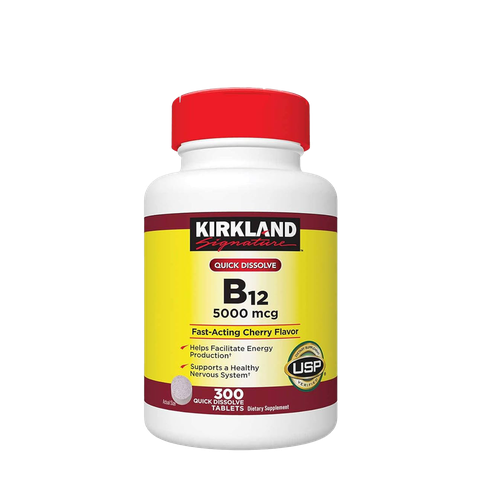 Kirkland Signature Quick Dissolve B-12 5000 mcg (300 Viên)