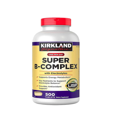 Kirkland Signature Super B-Complex with Electrolytes, 500 Tablets