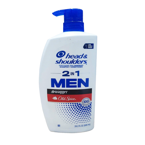 Head & Shoulders Mens 2 in 1 Shampoo and Conditioner Old Spice Swagger, 28.2 oz