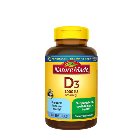 Nature Made Vitamin D3 25 mcg (650 viên)
