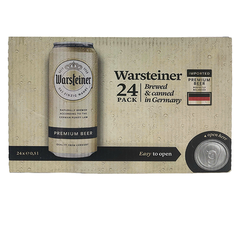 Warsteiner Premium Beer Can 24x500ml