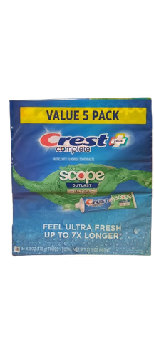 Kem Đánh Răng Crest Complete + Scope Outlast Ultra Toothpaste 5/6.3oz