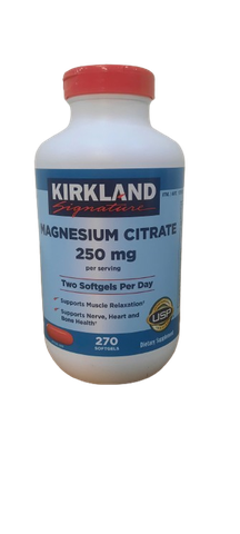 Viên uống bổ sung magie Kirkland Signature Magnesium Citrate 250mg, 270 Softgels