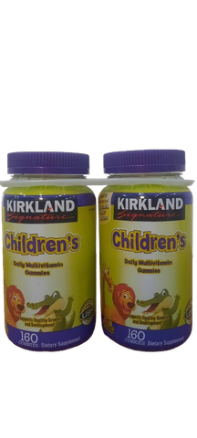 Kẹo Dẻo dành cho trẻ Kirkland Signature Children's Multivitamin, 2x160 Gummies (320 Viên)