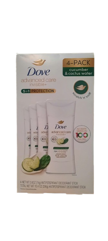 Lăn khử mùi Dove Advanced Care Deodorant, 2.6 oz, 4-pack ( hộp 4 chai)