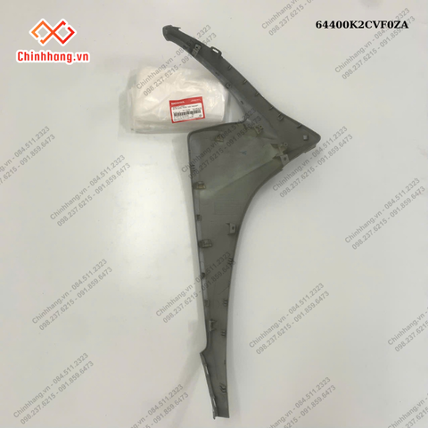 Bộ ốp sườn trước trái *NHC60P*-BỘ NHỰA Vision 2023 phiên bản thể thao,Màu Xám Xi Măng Đen