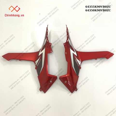 Bộ ốp trung tâm trái phải *R340C*-BỘ NHỰA K90 WAVE RSX 110 2018 màu Đỏ