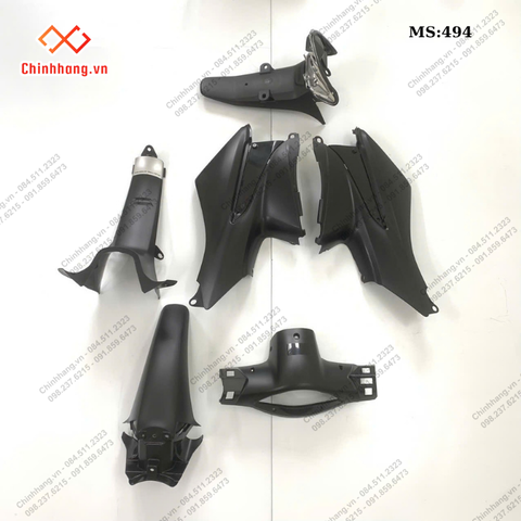 BỘ NHỰA NHÁM ĐEN-BỘ NHỰA WAVE 100 2013-2016 CAM