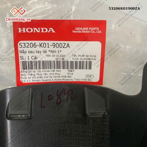 Nắp sau tay lái *NH-1*-BỘ NHỰA SH 150-2012 MÀU ĐEN