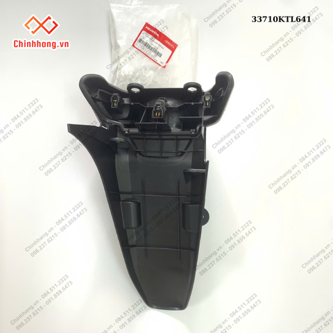 Bộ chóa đèn & chắn bùn sau-BỘ NHỰA WAVE S 100 2008 MÀU ĐEN