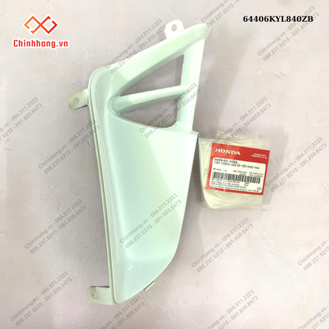 Tấm thông gió ốp yếm phải-BỘ NHỰA FUTURE X 2010 MÀU XÁM