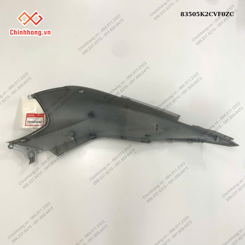 Bộ ốp sườn phải *NHC60P*-BỘ NHỰA Vision 2023 phiên bản thể thao,Màu Xám Xi Măng Đen