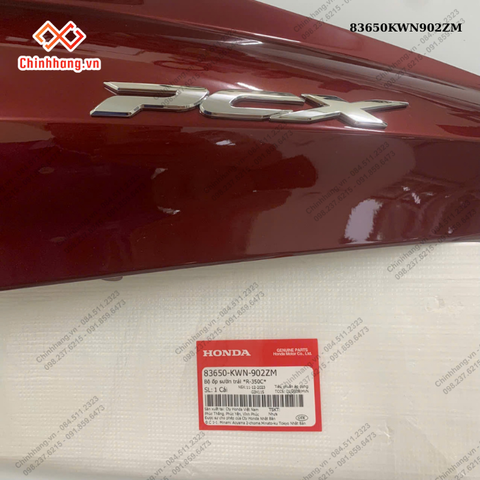 Bộ ốp sườn trái *R-350C*-BỘ NHỰA PCX-2012- màu NÂU ĐEN