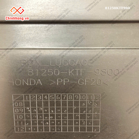 Hộp chứa đồ SH 125, SH 150
