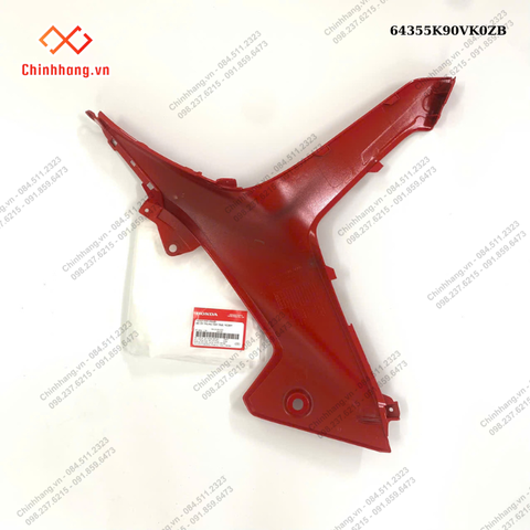 Bộ ốp trung tâm trái *R389*-BỘ NHỰA WAVE 110 RSX 2023 ĐỎ ĐEN