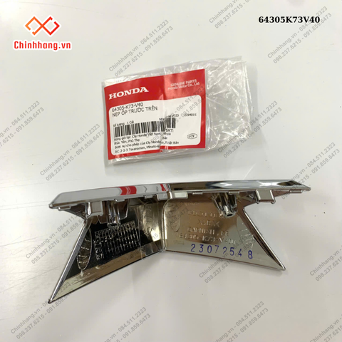 Nẹp ốp trước trên-Bộ nhựa Future 125-2019 màu trắng