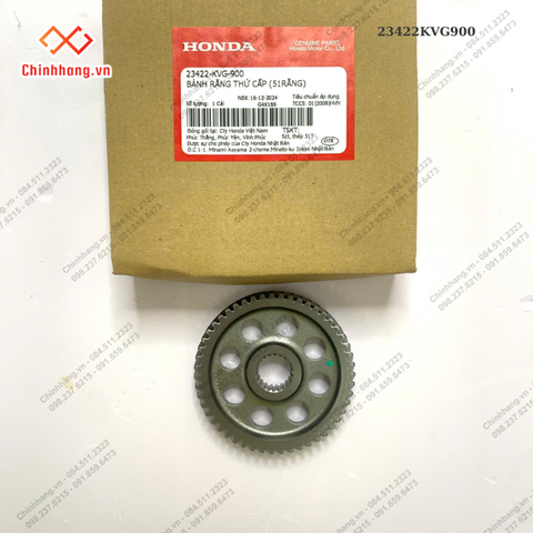 Bánh răng thứ cấp (51răng) HONDA AIR BLADE 110 / CLICK 110 / VISION ĐỜI ĐẦU