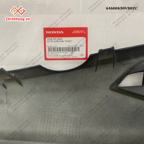 Bộ ốp sườn phải *R340C*-BỘ NHỰA K90 WAVE RSX 110 2018 màu Đỏ