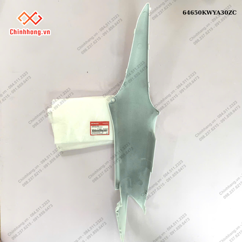 BỘ NHỰA WAVE Alpha 100- 2013 Màu Trắng-Bộ ốp sườn trái*NHB55*