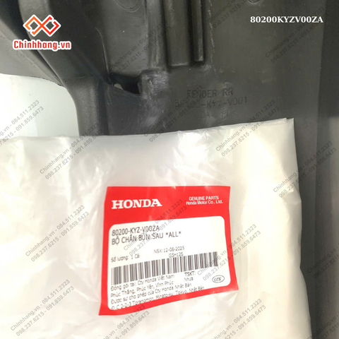 Bộ chắn bùn sau *ALL*-BỘ NHỰA Future 125-2011- màu đen