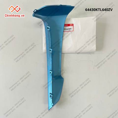 Cánh yếm phải *B203M*-Bộ nhựa Wave Alpha 2016 xanh nhạt