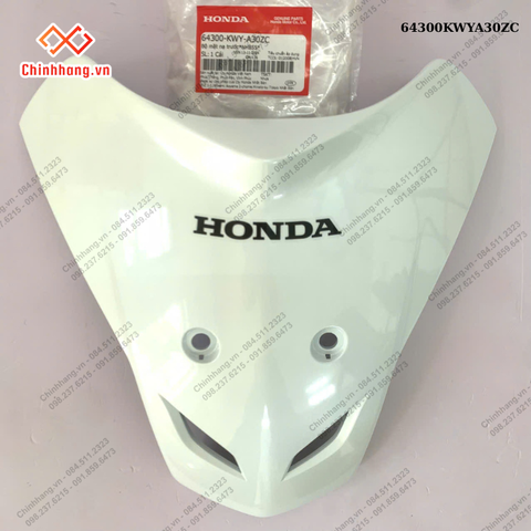 BỘ NHỰA WAVE Alpha 100- 2013 Màu Trắng-Bộ mặt nạ trước*NHB55*