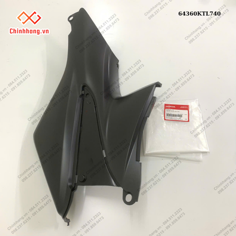 Tấm ốp trung tâm trái-BỘ NHỰA WAVE 100 2013-2016 CAM