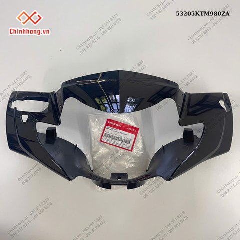 Nắp trước tay lái *NHA69P*-BỘ NHỰA FUTURE Neo GT-2006 đen chữ Future Neo vàng ánh