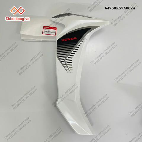 Bộ cánh yếm phải *NHB55*-BỘ NHỰA WAVE BLADE SỐ TRẮNG ĐEN THƯỜNG