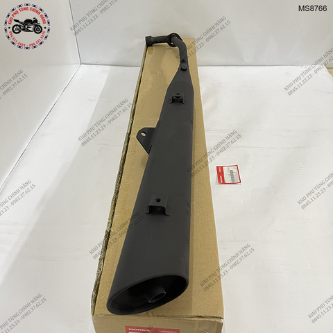 Ống xả/ Pô màu Đen - Wave Alpha 100cc