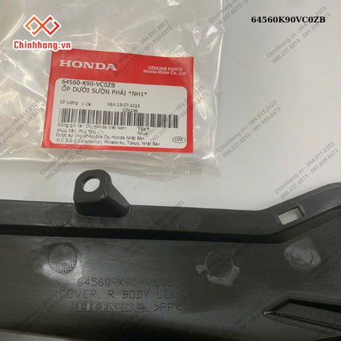 Ốp dưới sườn phải *NH1*-BỘ NHỰA WAVE 110 RSX 2023 ĐỎ ĐEN ĐĨA