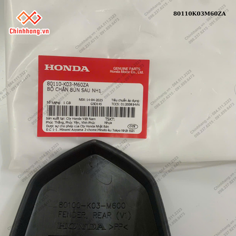Bộ chắn bùn sau NH1-BỘ NHỰA K90 WAVE RSX 110 2018 màu Đỏ