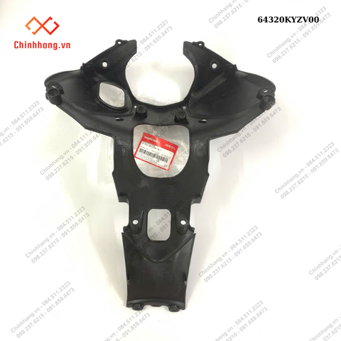 Ốp trên ống chính trên-BỘ NHỰA Future 125-2011- màu đen