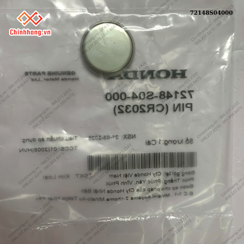 PIN(CR2032) Pin Chìa Khoá Điều Khiển Remote SH, Vision, Air Blade, Lead, SH Mode, PCX