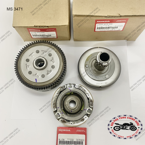 Bộ Côn xe Dream 100, wave 100 ( MÃ 3471+3472+3473)