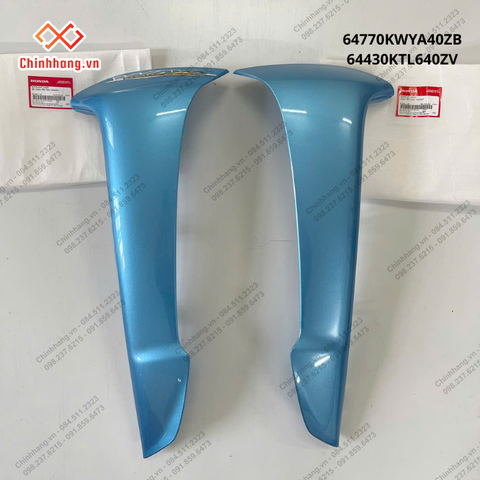 Bộ cánh yếm trái phải*B203M*-Bộ nhựa Wave Alpha 2016 xanh nhạt